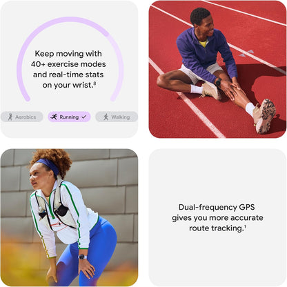 Google Pixel Watch 4 (41Mm) - Android Smartwatch- Heart Rate,Sleep & Fitness Tracking -30-Hour Battery -Google AI -Champagne Gold Aluminum Case - Lemongrass Active Band - Wi-Fi -Google Pixel Watch App