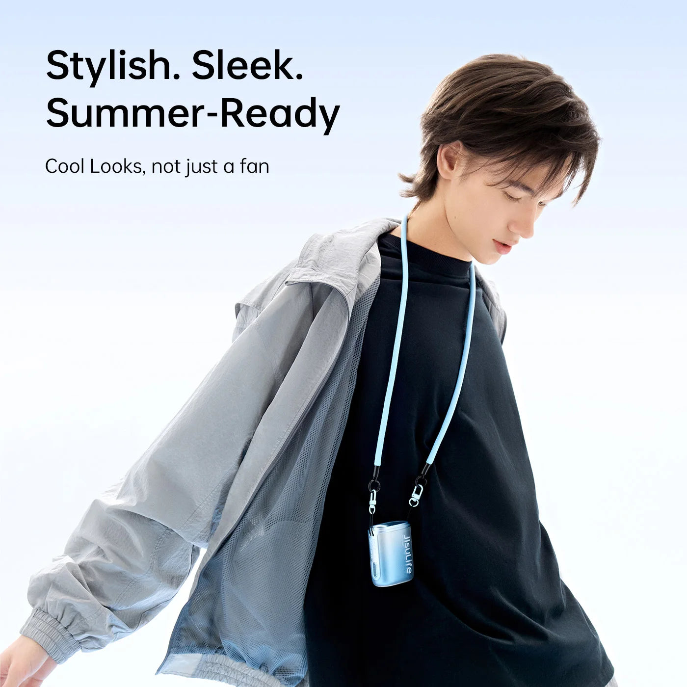 Portable Neck Fan 4500Mah Battery with 100 Wind Speed Wearable Waist Fan with LED Display Ultra-Lightweight Fashion Fan