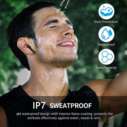 Wireless Earbuds,Bluetooth 5.3 Headphones Noise Canceling,In-Ear Wireless Headphones, Stereo Bass Ear Buds,Px7 Waterproof, Touch Control,50H Playtime Ear Buds with Mic,Compatible with Ios/ Android