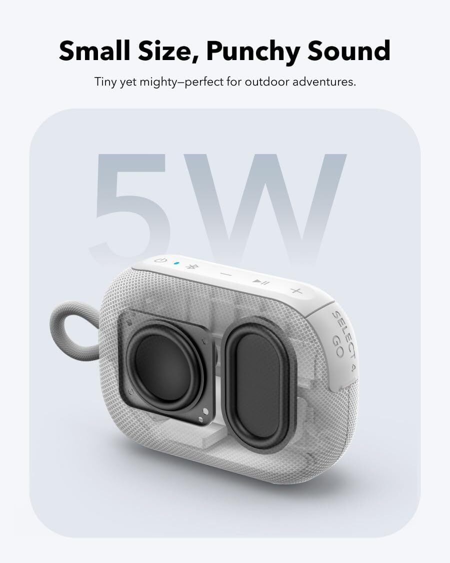 Soundcore Select 4 Go Bluetooth Speaker Ultra Portable 20Hr Playtime Waterproof