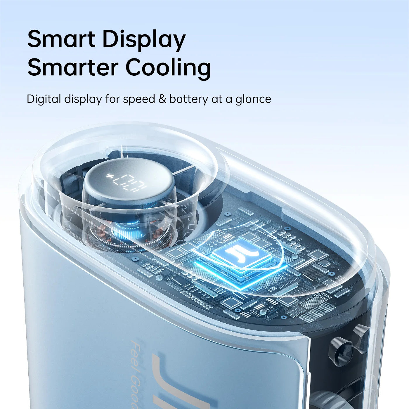 Portable Neck Fan 4500Mah Battery with 100 Wind Speed Wearable Waist Fan with LED Display Ultra-Lightweight Fashion Fan