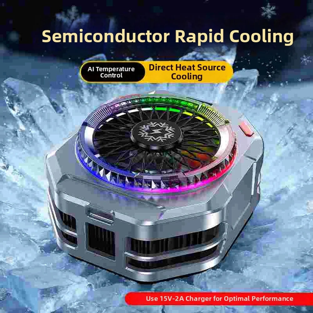 Th28-Pro Mobile Phone Heatsink for Gaming 30W AI Cooling Phone Back Clip Radiator with Adjustable Modes & LED Effects