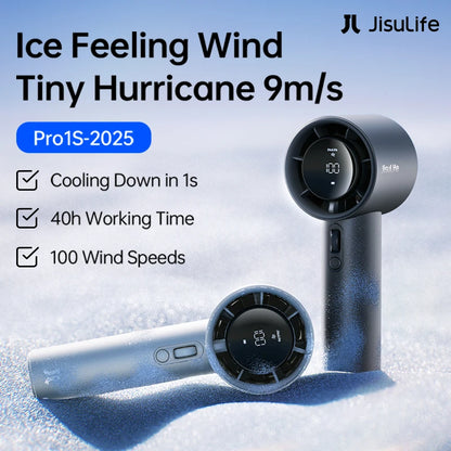 New Upgrade Portable Fan Pro1S 2025,100 Levels,Led Display,5000Mah Rechargeable,Travel Essentials,Personal Handheld Fan