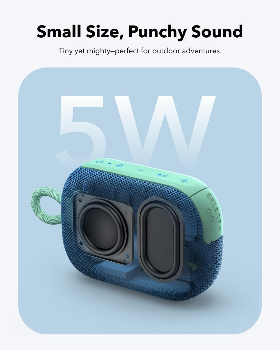 Soundcore Select 4 Go Bluetooth Speaker Ultra Portable 20Hr Playtime Waterproof