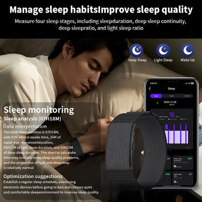 New GPS Sports Smart Bracelet Men AI Healthy Blood Pressure Fitness Tracker Pedometer Call Reminder Smartwatch Band Women