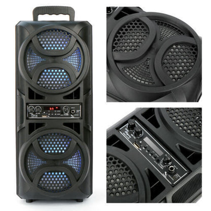 3000W Portable Bluetooth Speaker Sub Woofer Heavy Bass Sound System Party+Remote