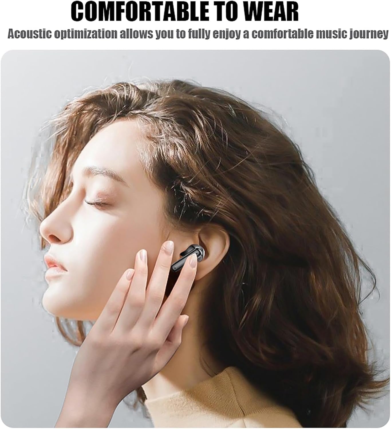 Wireless Earbuds,Bluetooth 5.3 Headphones Noise Canceling,In-Ear Wireless Headphones, Stereo Bass Ear Buds,Px7 Waterproof, Touch Control,50H Playtime Ear Buds with Mic,Compatible with Ios/ Android