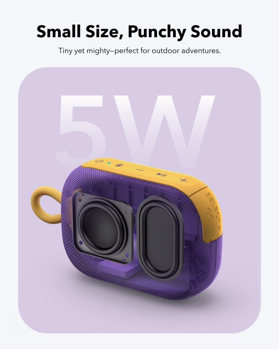 Soundcore Select 4 Go Bluetooth Speaker Ultra Portable 20Hr Playtime Waterproof