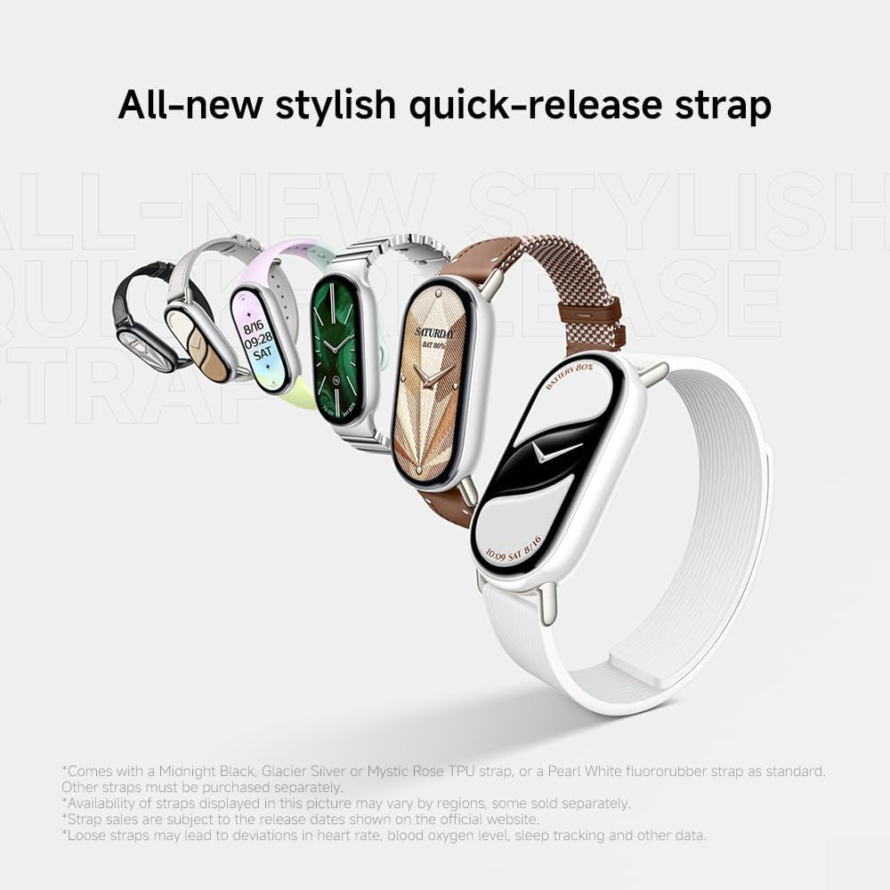Mi Smart Band 10 (2025) Global Version - 1.72" AMOLED Display | 21 Days Battery Life | Touchscreen, Multi-Sport Tracker, Activity Tracker, Heart Rate Monitor | BT5.4 - (Midnight Black)