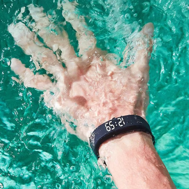 Smart Bracelet LED Digital Waterproof Smart Clock Smartband with Running Pedometer Monitor Smart Band Vibration Alarm Reminder