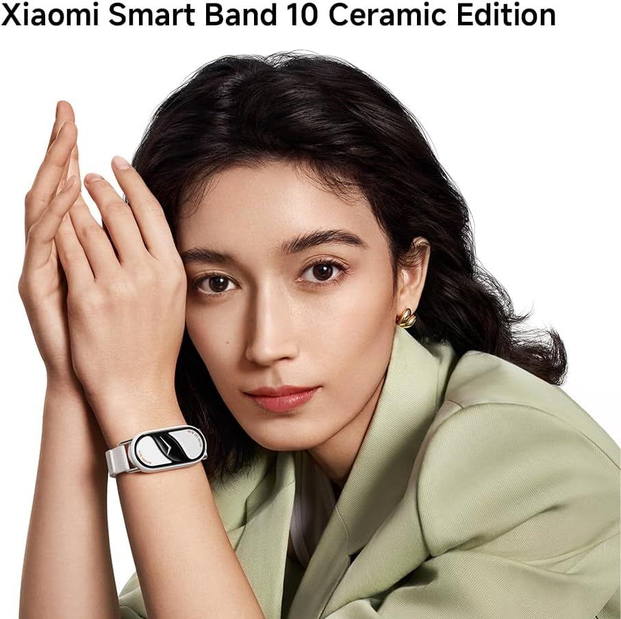 Mi Smart Band 10 (2025) Global Version - 1.72" AMOLED Display | 21 Days Battery Life | Touchscreen, Multi-Sport Tracker, Activity Tracker, Heart Rate Monitor | BT5.4 - (Midnight Black)