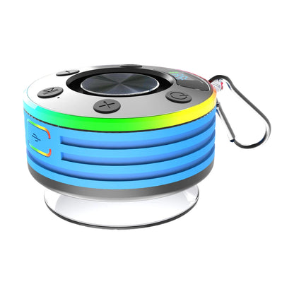 Mini Bluetooth Speaker Shower Speaker Subwoofer FM Radio Wireless Small Speaker with Suction Cup for Bathroom Kayak Beach Pool