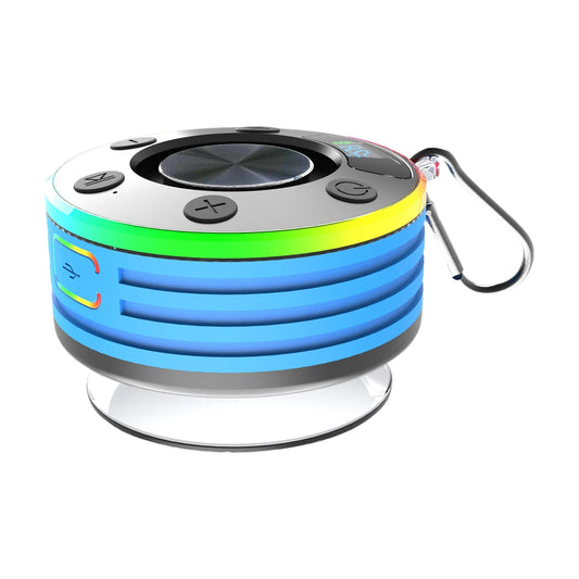 Mini Bluetooth Speaker Shower Speaker Subwoofer FM Radio Wireless Small Speaker with Suction Cup for Bathroom Kayak Beach Pool