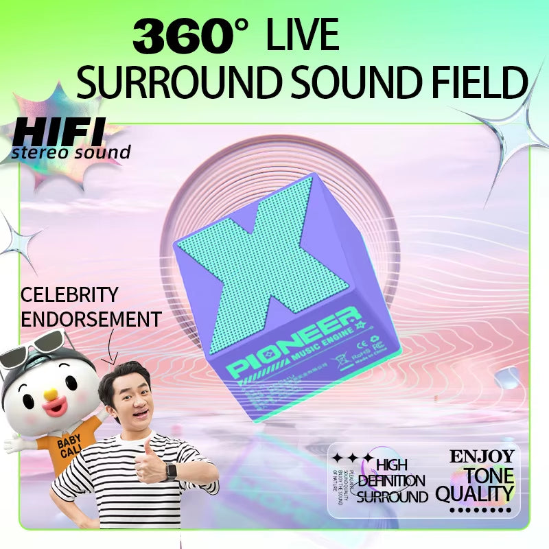 Bluetooth Speaker Mini Portable Wireless Speaker with Stereo Pairing Hands-Free Call for Travel Outdoor
